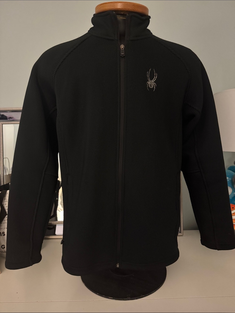 Spyder Men’s Black Full-Zip Lightweight Jacket